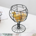 Red wine glass fruit basket